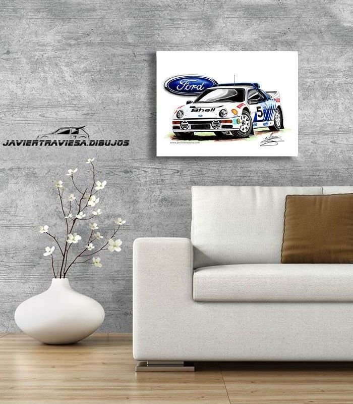 Poster FORD RS200 GRUPO B
