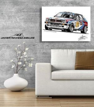 POSTER LANCIA DELTA HF INTEGRALE MARTINI RACING