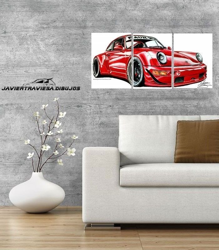 POSTER PORSCHE 911 RWB