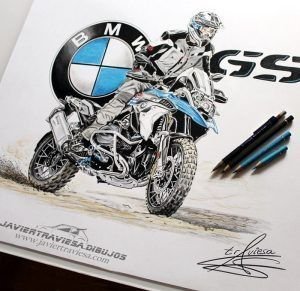 TAZA DIBUJO BMW R1250GS TAZA DIBUJO BMW R1250GS