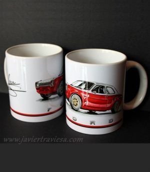 TAZA DIBUJO FORD ESCORT MK1