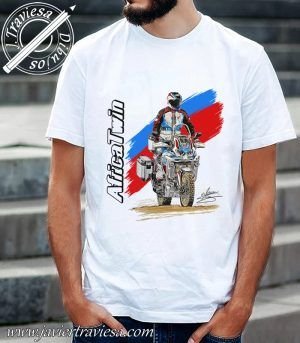 CAMISETA CON DIBUJO DE HONDA CRF1000L AFRICA TWIN