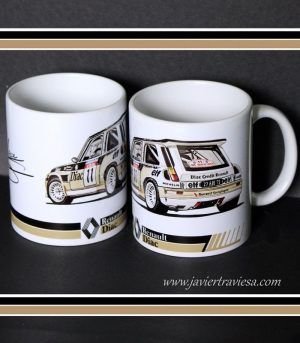 TAZA RALLY RENAULT 5 MAXITURBO DIAC