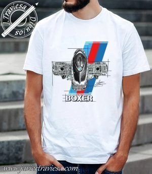 CAMISETA CON DIBUJO DE MOTOR BMW BOXER
