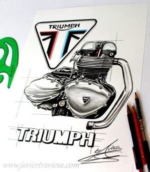 POSTER MOTOR TRIUMPH POSTER MOTOR TRIUMPH
