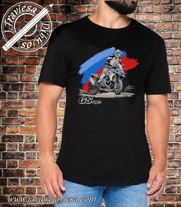 CAMISETA MOTO BMW R1250GS BLACK