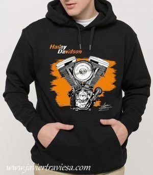 SUDADERA MOTO HARLEY DAVIDSON BLACK