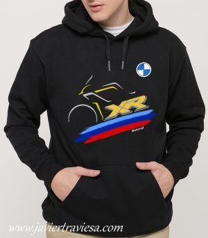 SUDADERA NEGRA BMW XR ORO