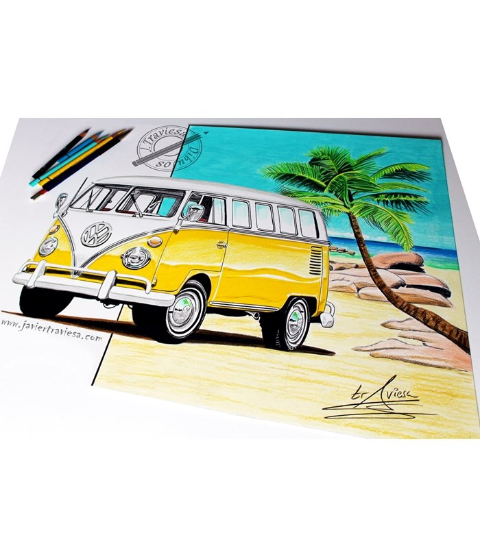 CAMISETA BLACK VOLKSWAGEN T1 - Imagen 3