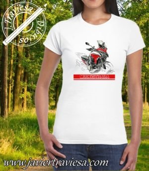 CAMISETA MUJER MOTO DUCATI MULTISTRADA