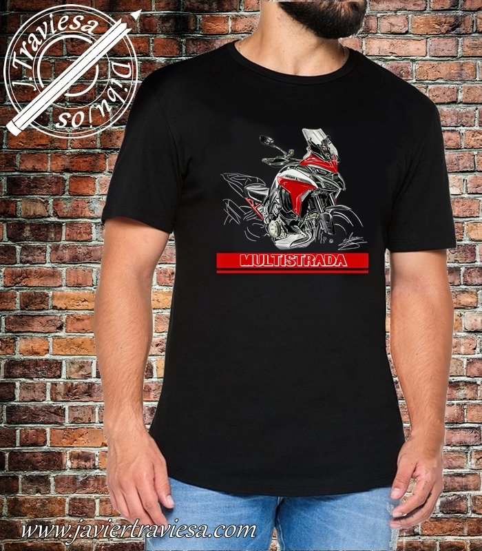 CAMISETA NEGRA DUCATI MULTISTRADA 2022