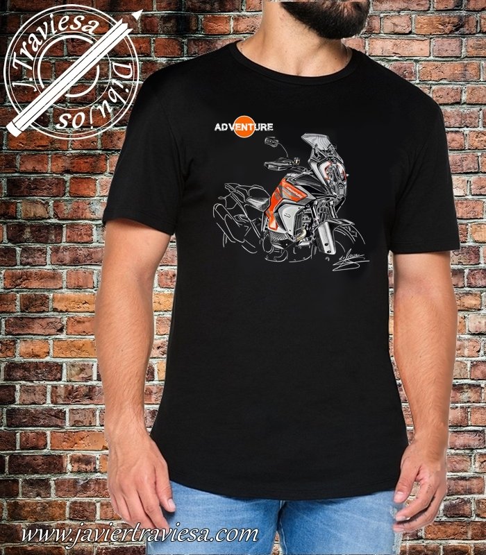CAMISETA NEGRA KTM ADVENTURE 2022