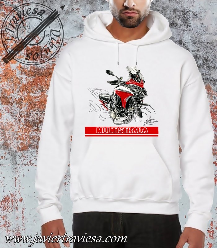 SUDADERA BLANCA DUCATI MULTISTRADA 2022