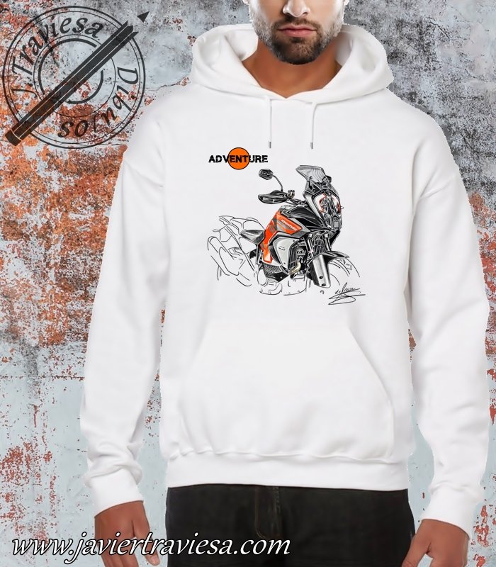 SUDADERA BLANCA KTM ADVENTURE 2022