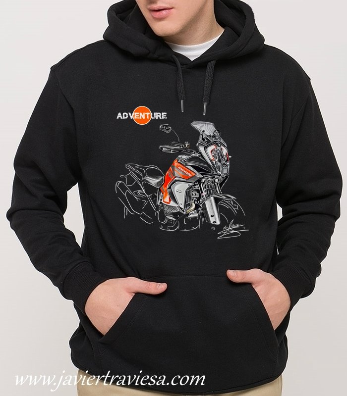 SUDADERA NEGRA KTM ADVENTURE
