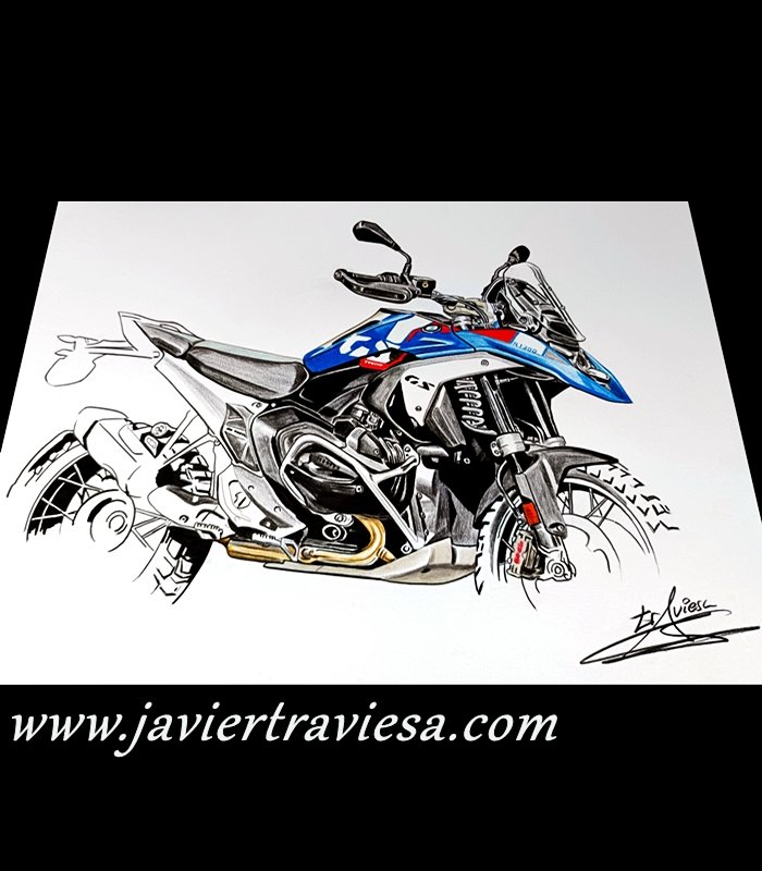 CAMISETA MUJER MOTO BMW R1300GS - Imagen 3