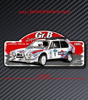 PLACA RALLY LANCIA DELTA S4