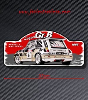 PLACA RALLY R5 MAXITURBO GRUPO B